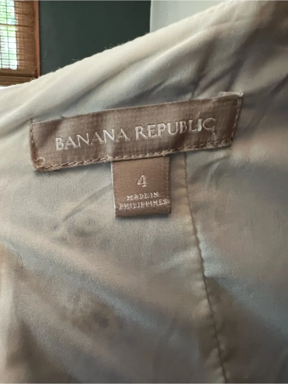 Banana Republic Blue White Fit & Flare Jacquard Dress Size 4 Sleeveless